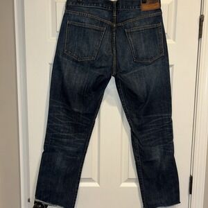 J. Crew Jeans Men's 34x34 Blue 770 Straight Kurabo Japanese Denim (Fits 34x28)